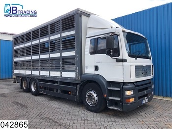 Transporte de ganado camión MAN TGA 26 360 6x2, EURO 2, Retarder, Animal transport, 3 layers, Manual: foto 1