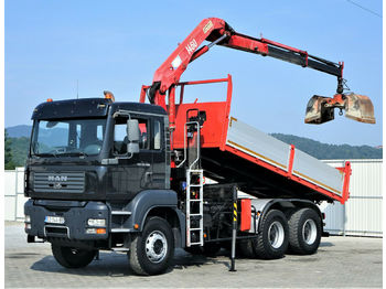 Volquete camión MAN TGA 33.400 Kipper 5,20 m + Kran*6x4!: foto 1