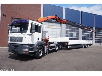 Camión caja abierta MAN TGA 33.430 6x4 Palfinger 27 ton/meter laadkraan + van Hool: foto 1