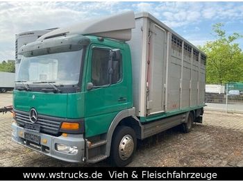 Transporte de ganado camión Mercedes-Benz Atego 1228 L KABA Doppelstock Vollalu: foto 1