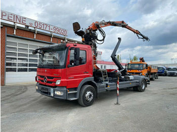 Multibasculante camión, Camión grúa Mercedes-Benz Atego 1529 L Abrollkipper mit Kran: foto 1