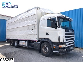 Transporte de ganado camión Scania 124 420 6x2, Animal transport, 3 layers, Manual, Retarder, Airco, Standairco: foto 1