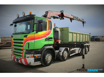 Multibasculante camión Scania R420LB 8x2*6 Kette mit Kran: foto 1