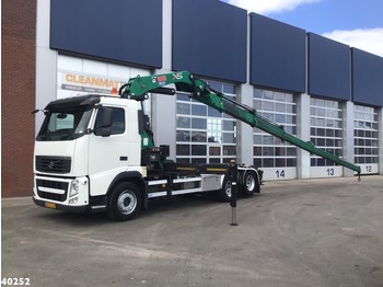 Camión con equipo de cable Volvo FH 12.420 Hiab 37 ton/meter laadkraan: foto 1