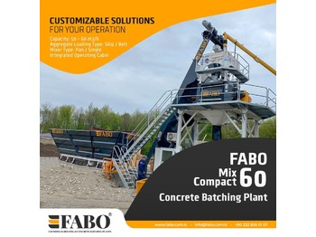 Planta de hormigón nuevo FABO FABOMIX COMPACT-60 CONCRETE  PLANT | NEW PROJECT: foto 1