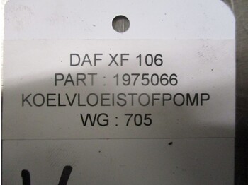 Sistema de refrigeración para Camión DAF XF 1975066 KOELVLOEISTOFPOMP EURO 6: foto 3