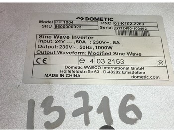 Sistema eléctrico Dometic Actros MP4 2551 (01.13-): foto 1