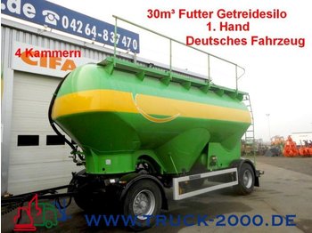 Feldbinder HEUT 30m³ Futter-Getreide-Silo 4 Kammern 1.Hand - Cisterna remolque