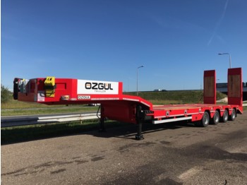 OZGUL LW4 70T 4 axle lowbed semi trailer, hydraulic ramps (300) - Góndola rebajadas remolque