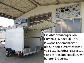 Caja cerrada remolque nuevo Humbaur - HKT182817-18P Kofferanhänger Absenkanhänger: foto 1