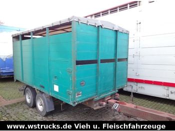 Hoffmann Menk Einstock Tandem  - Transporte de ganado remolque