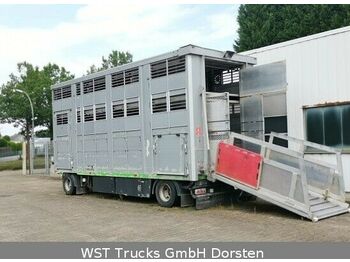 KABA 3 Stock  Vollalu 7,30m Hubdach  - Transporte de ganado remolque