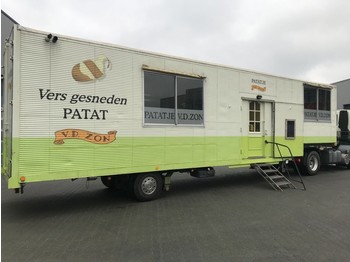 Netam-Fruehauf Foodtruck / Mobiel Cafetaria -Lunchroom / Food Truck (B/E rijbewijs) inclusief DAF trekker - Caja cerrada semirremolque