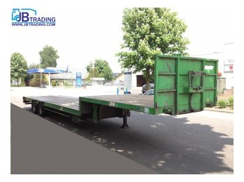 Góndola rebajadas semirremolque para transporte de equipos pesados Castera semie Steel suspension,  1 mtr Extendable loadfl: foto 1