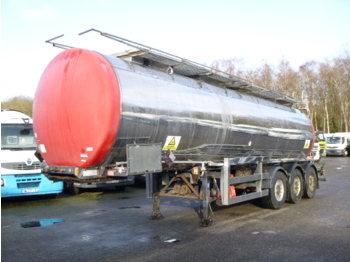 Clayton Chemical tank inox 30.4 m3 / 1 comp + pump - Cisterna semirremolque