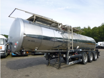 Clayton Food tank inox 23.5 m3 / 1 comp + pump - Cisterna semirremolque