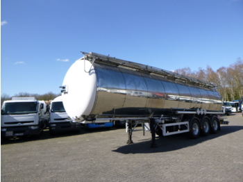 Feldbinder Chemical tank inox 37.5 m3 / 1 comp / ADR 08-2020 - Cisterna semirremolque