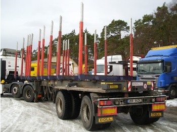 Semirremolque para transporte de madera Doll Holztransporter Lange 8,9m - 13,4m: foto 1
