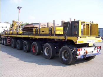 Semirremolque plataforma/ Caja abierta para transporte de equipos pesados ES-GE Germany 85.000kg complete, 6 axle: foto 1