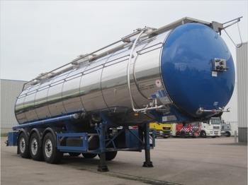 Cisterna semirremolque para transporte de alimentos Feldbinder 32.000 l., 3 comp.+ Webasto, weight: 6.750 kg.: foto 1