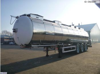 Cisterna semirremolque para transporte de alimentos Feldbinder Food / Chemical tank inox 39 m3 / 3 comp: foto 1