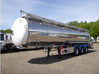 Cisterna semirremolque para transporte de alimentos Feldbinder Food tank inox 33m3 / 3comp + pomp: foto 1