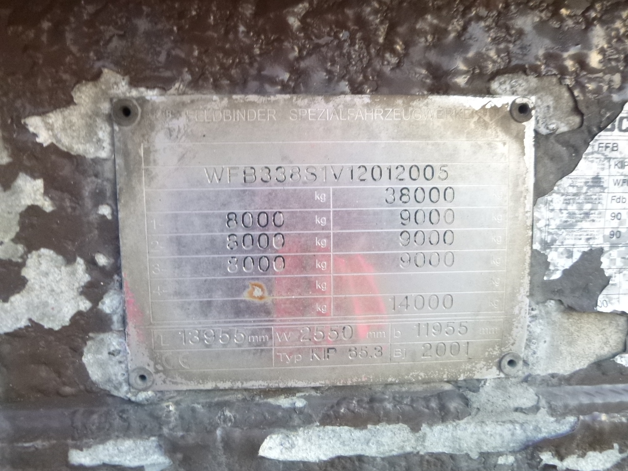 Cisterna semirremolque para transporte de harina Feldbinder Powder tank alu 65 m3 (tipping): foto 13