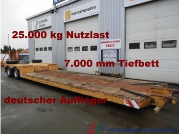 Scheuerle Tiefbett-brücke 7 m Höhe 52 cm  * 25t. Nutzlast - Góndola rebajadas semirremolque
