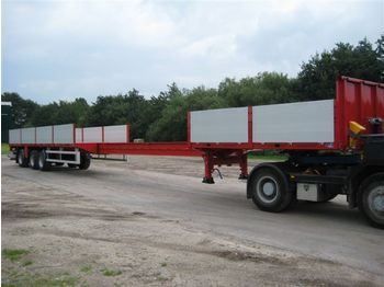 Góndola rebajadas semirremolque para transporte de equipos pesados nuevo HRD 3-Achs-Plateau-Sattelauflieger mit Bordwandaufba: foto 1