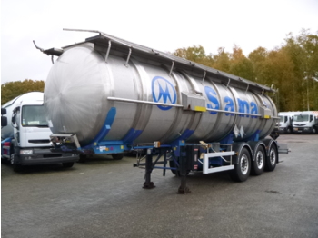 Cisterna semirremolque para transporte de substancias químicas Magyar Chemical tank inox 30 m3 / 1 comp: foto 1