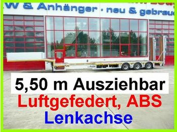 Góndola rebajadas semirremolque para transporte de equipos pesados nuevo Möslein 3 Achs Satteltieflader, ausziehbar: foto 1