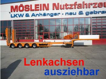 Góndola rebajadas semirremolque para transporte de equipos pesados nuevo Möslein 4 Achs Satteltieflader, ausziehbar: foto 1