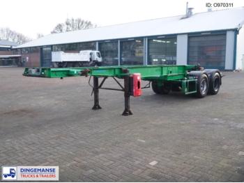ASCA 2-axle container trailer 20 ft BI-TRAIN - Portacontenedore/ Intercambiable semirremolque