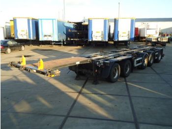 D-TEC CT-53 - 53.000 Kg - 5 axle combi trailer / 2x stuur as - Portacontenedore/ Intercambiable semirremolque