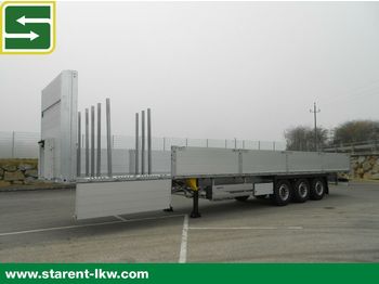 Semirremolque plataforma/ Caja abierta nuevo Schmitz Cargobull Baustofftrailer, Rungen, 80cm Bordwände: foto 1