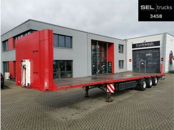 Fliegl SDS350 / Containeraufnahmen / SAF / Mega /German  - Semirremolque plataforma/ Caja abierta