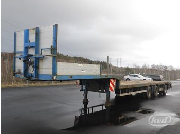  HRD NTG 3-axlar machine trailer - Semirremolque plataforma/ Caja abierta