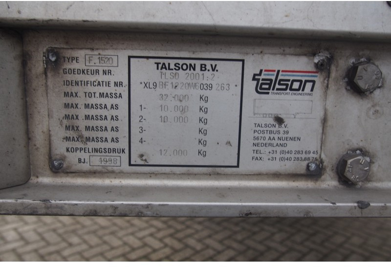 Caja cerrada semirremolque Talson Box semi-trailer: foto 10