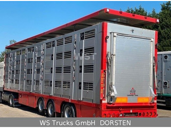 Menke-Janzen 4 Stock Vollalu Typ 2 Lenkachse  - Transporte de ganado semirremolque