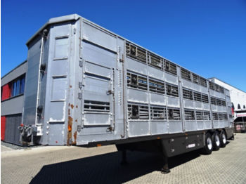 Pezzaioli SBA63 U/ 3 Stock !!! / LIFTACHSE/Hubdach  - Transporte de ganado semirremolque