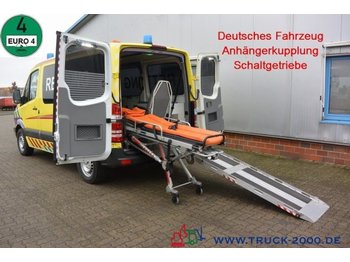 Ambulancia Mercedes-Benz Sprinter 315 CDI RTW Trage Rollstuhl Rampe AHK: foto 1
