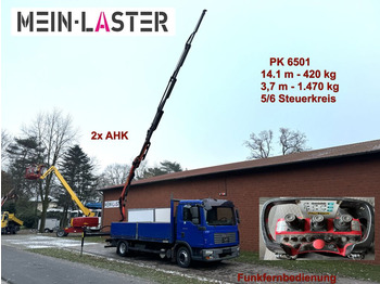 MAN TGL 8.210 Palfinger PK 6501 14m 440kg, 5+6 St. F  - Camión caja abierta: foto 1